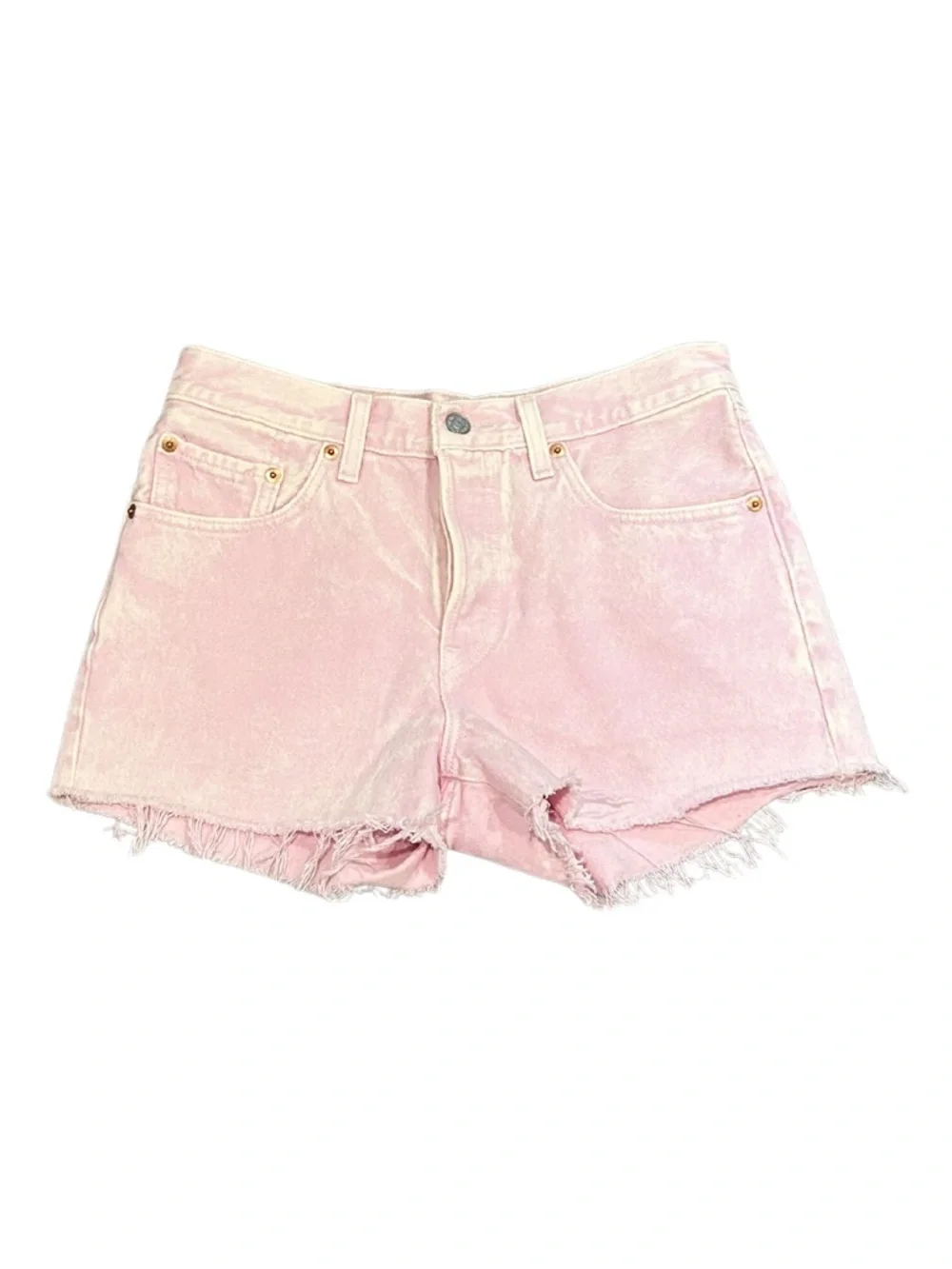 Levi’s 501 High Waist Denim Shorts | Pink | Size 27